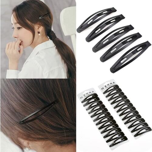 12pcs/pack Sale Women Girls Alloy Hair Clips Beautiful BB Hairpins High Quality Black Hair Accessories