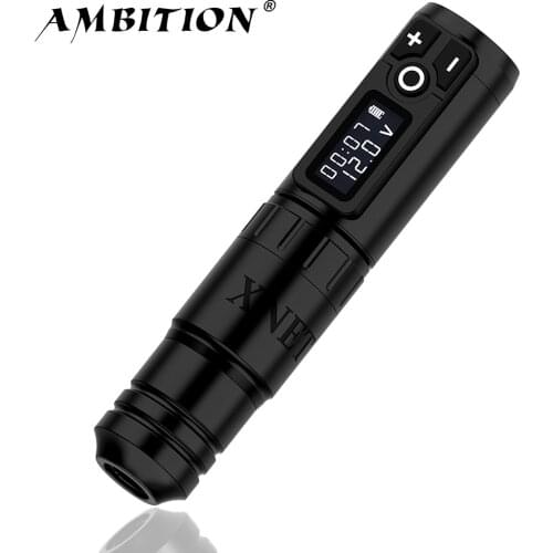 Ambition Flamingo Wireless Tattoo Pen Machine Brushless Motor 1950 mAh Lithium Battery Fast Charge for Travel Portability