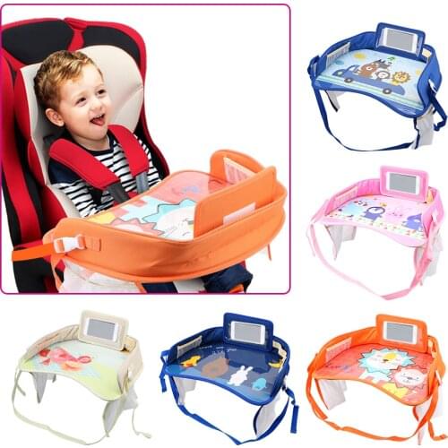 Car Safety Seat Tray In-car Accessories Kids Toys Infant Children Drink Table Baby Fence Car Drinks Holders Storage Waterproof