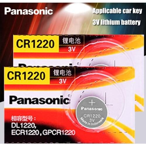 2PCS/LOT Original Panasonic CR1220 Button Cell Batteries CR 1220 3V Lithium Coin Battery BR1220 DL1220 ECR1220 LM1220