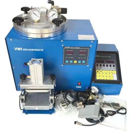 Free Shipping 3kg Wax Capacity Jewelry Wax Injector Machine Digital Vacuum Wax Injector with Vacuum Pump
