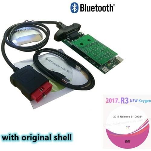 2020 New Vci for Delphis Vd ds150e Cdp USB Bluetooth Obd Obd2 Scanner 2017R3 /2016R0 Keygen Cars Trucks Diagnostic Tools