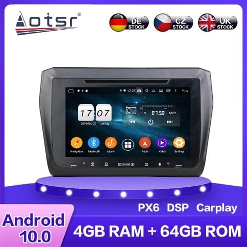 For Suzuki Swift 2016 - 2019 Android 10 Car Multimedia DVD Player 4G+64GB Auto GPS Navigation Stereo radio DSP Carplay WIFI BT