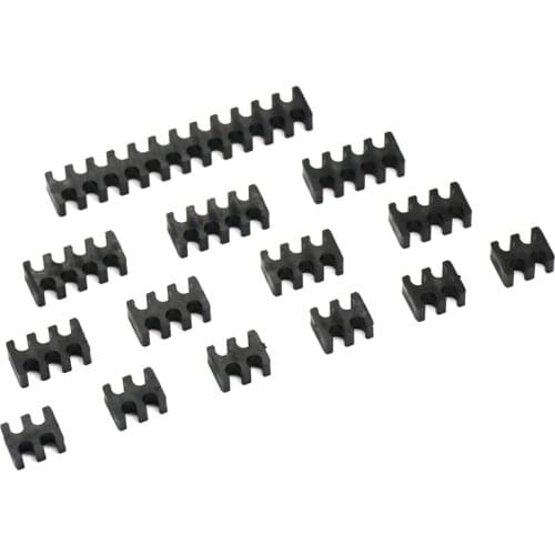Hot Selling plastic Black Cable Combs for 2mm/3mm sleeve cables