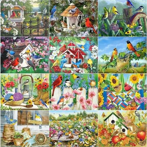 EverShine Diamond Mosaic Animals Cross Stitch Diamond Painting Bird Picture Rhinestones Bead Embroidery Home Decor New Arrivals