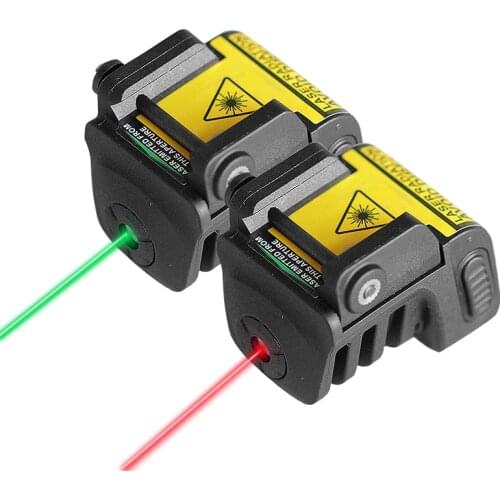 Compact USB Rechargeable Green Laser Pointer Sight for Self Defense Weapons Pistola Airsoft with 20mm Picatinny Rail Colt 1911