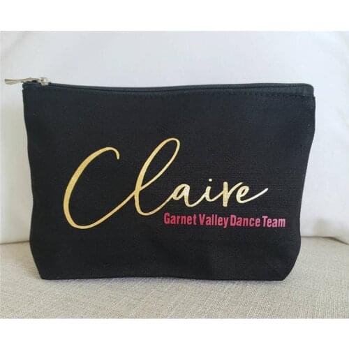Bachelorette party Cosmetic bag personalized bride makeup Bag bridesmaid Make Up Bag Teacher gift READY TO SHIP Cheerleader bag