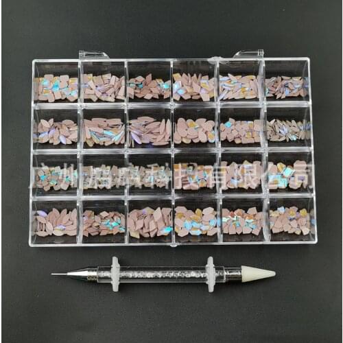 Swarovsky 24 Cells Boxed Crystal AB 3D Flatback Glass Nail Art Rhinestone DIY Flat Bottom Crystal Glass Special-Shaped Diamond