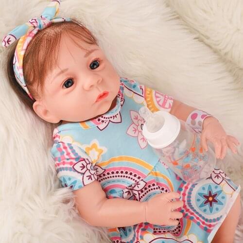 Hoomai New Princess Girl Reborn Dolls All Silicone Body Lovely Baby Dolls For Toddler Birthday Gift Playmate