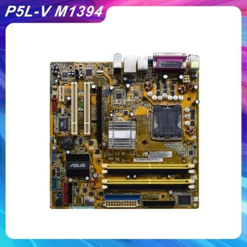 For P5L-VM 1394 Desktop Motherboard LGA 775 DDR2 Intel 945G Micro ATX Intel used pc motherboard computer accessories