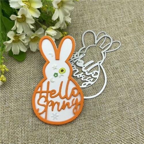 The Easter Bunny craft Metal Cutting Dies Stencils For DIY Scrapbooking Decorative Embossing Handcraft Die Cutting Template