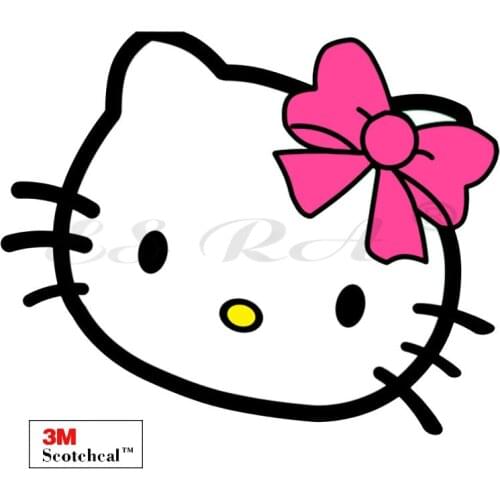 KITTY Stickers for Kids Laptop Stickers Cartoo Die Cut Decal Pegatinas Waterproof PVC for Car Macbook Motor Bottle Mobile