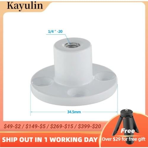 Kayulin Photography Studio Video Wall Ceiling Table Mount White Color with 1/4"-20 Female Thread