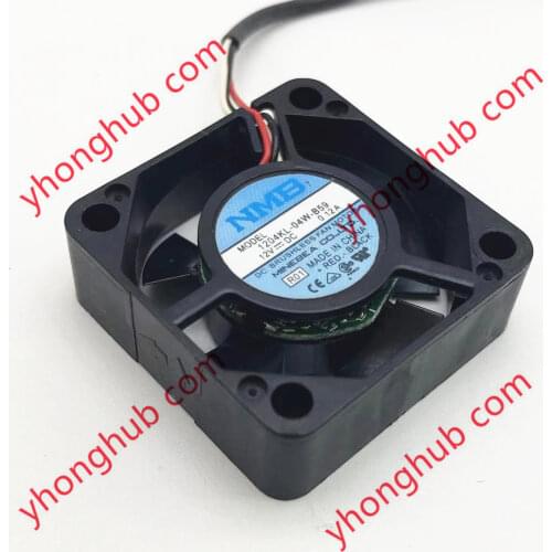 NMB-MAT 1204KL-04W-B59 R01 R02 DC 12V 0.12A 30x30x10mm Server Cooling Fan