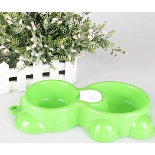 Dual Port Dog Utensils Bowl Cat Drinking Fountain Pet Food Dish Automatic Water Dispenser Feeder B88