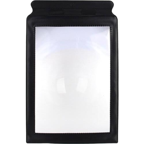 Portable Size Handheld 3X Large Reading Magnifier A4 Full Page Sheet Maps Books Newspaper Reading Aid Magnifying Glass