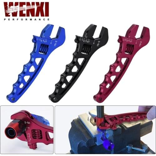 Adjustable AN 3 4 6 8 10 12 Aluminum WRENCH HOSE Fitting tool aluminum spanner AN3-AN12 WX-SLW0601