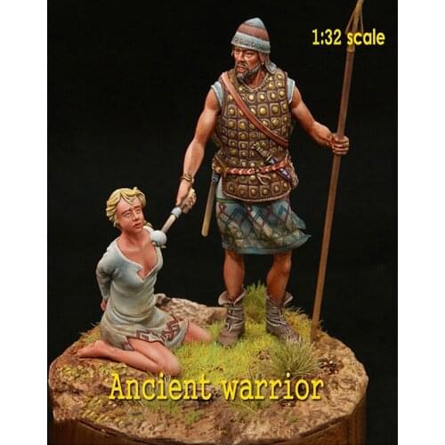 Self-assembled New Unassembled 1/32 ancient man crew include 2 Resin Figure Unpainted Model Kit