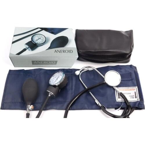 Aneroid Sphygmomanometer Measure Device Home Use Blood Pressure Manual Watches Meter Arm Tool Health Therapy Care