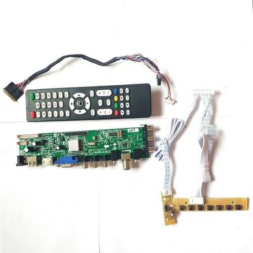 Fit B156HW01 V.4/V.5/V.6/V.7 1920*1080 AV HDMI-Compatible VGA USB DVB screen 3663 TV digital 40 pin LVDS upgrade LCD board DIY