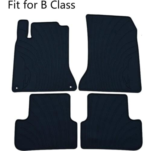 Special Rubber Car Floor Mats for Mercedes Benz A B Class No Odor Waterproof Carpets