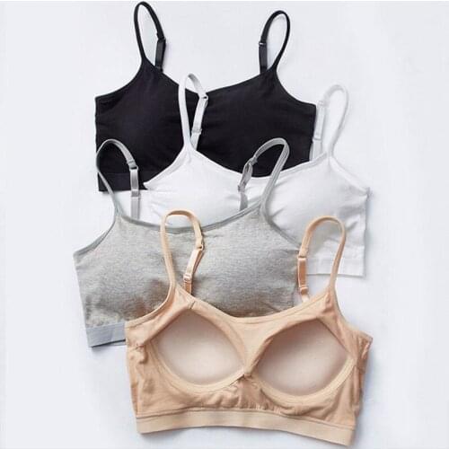 Pure Color Tube Top Ladies Casual Ladies Tube Top Comfortable Shoulder Strap Bra Top Tube Top Wrapped Chest Underwear Black