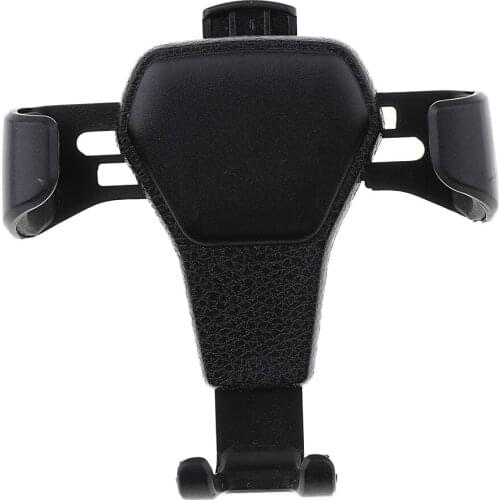 Universal Leather Grain Pattern Gravity Car Phone Holder Clip Air Vent Mount Stand Car Holder (Fits 4-7 inch)