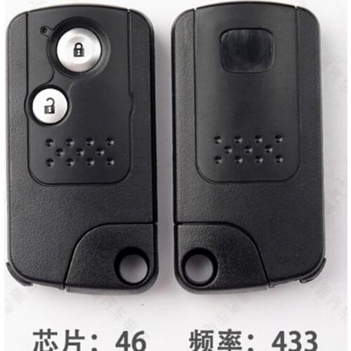 DAKATU 433MHz ID46 Chip Replacement 2 Button Smart Remote Car Key Fob for Honda CRV CR-V 2013 2014 2015 2016