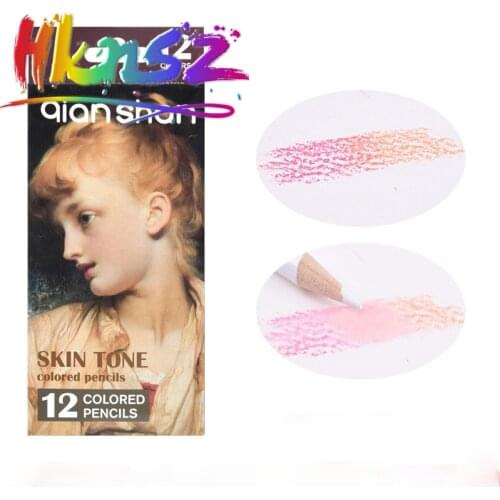 1sets Color Pencil Set - Professional Artist Color Pencil Kit with 12 skin tones