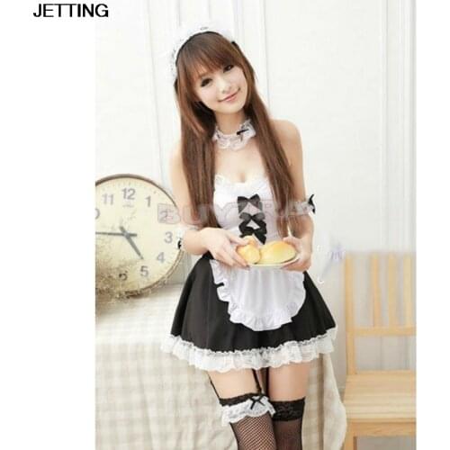 1 pcs Lolita Princess Maid Dress Fancy Apron Dress Maid Outfits Uniform Cosplay Costume Dress