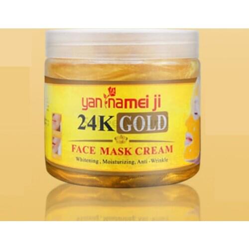 24K Gold Mask Gel Paste Brightening Skin Wrinkle Firming Moisturizing Skin Care Mask Beauty Salon 400g