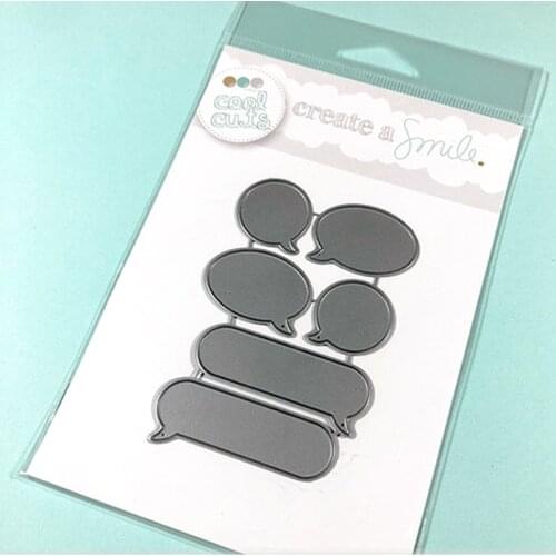 AliliArts Metal Cutting Dies Bubble dialog diy Scrapbooking Photo Album Decorative Embossing PaperCard Crafts Die 2020