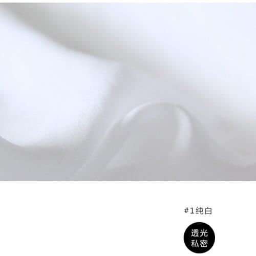 White Nordic modern window thick soft Silk satin livingroom bedroom curtain tulle yarn sheer M511