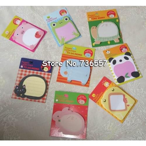 Free shipping 30pcs/lot Korea stationery cute cartoon animal fresh n times stickers sticky memo pad notes