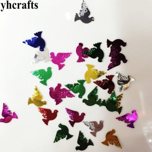 20gram/Lot 16x18mm pigeon sequins.Craft material Kindergarten arts and crafts Intelligence Creative activity item Kids handy diy