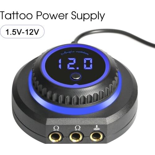New Most Two Model OLED Round Tattoo Display Screen Power Supply for Permanent Make Up Tattoo Machines Tattoo Supplies