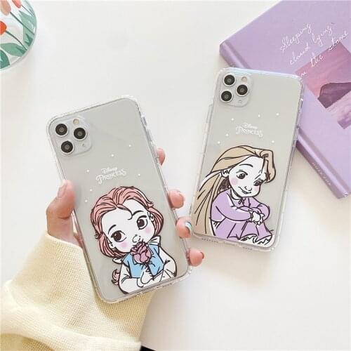 TPU Princess Phone Case for iPhone12Mini 12 12Pro 12ProMAX 11 Pro XS Max XR XS X 7 8 6 6s Plus Princess iPhone Case Cover