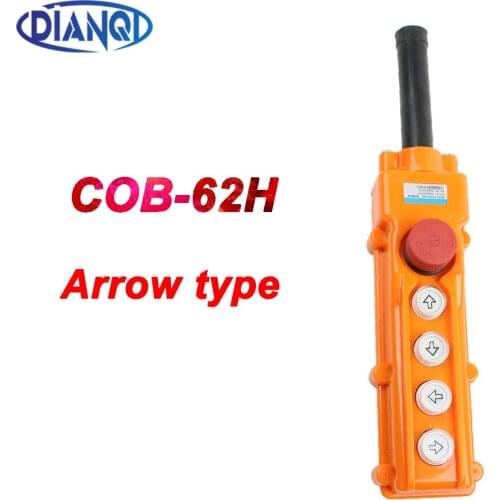 Cob Rainproof Up-down Pushbutton Crane Hoist Switch Waterproof COB-62h push button switch