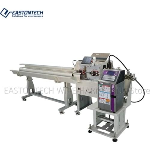 EASTONTECH EW-05F With Printer High Quality Multi function Automatic Wire Stripping and Inkjet Printing Machine