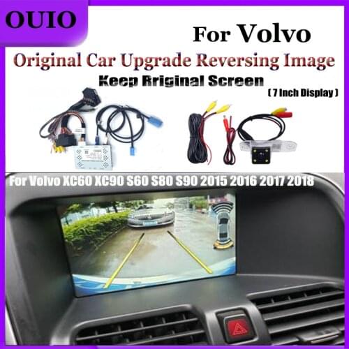 Interface Reversing camera|for Volvo XC60 XC90 S60 S80 S90 2015 2016 2017 2018 Adapter Original screen upgrade image Rear Camera