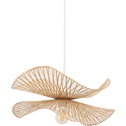 Creative new Chinese style bamboo pendant lamps Japanese Zen art lamps Southeast Asia style pendant lights hanging lights