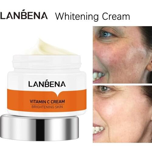 LANBENA Face Cream Vitamin C WhiteningNourishBrightenRemove FreckleImproving DullSkin Anti Aging Refreshing Not Greasy SkinCare