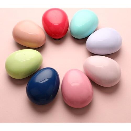 Mini Hair Brush Egg Shape Magic Handle Comb Anti Static Massage Brush Tangle Detangle Shower Massage Hairbrush Comb For Travel