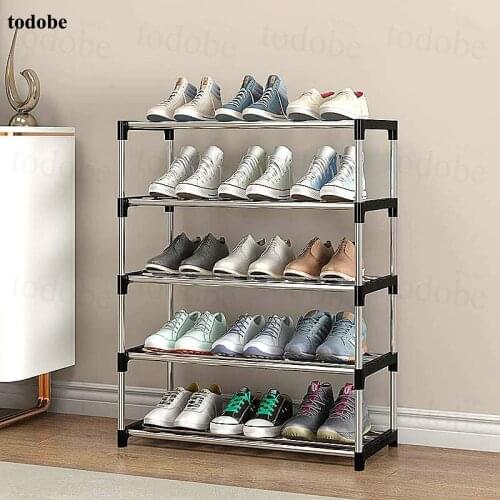 Multilayer Simple Shoe Rack DIY Easy Assembled Shoe Shelf Space-saving Boots Shoes Organizer Stand Holder Home Dorm Shoe Cabinet