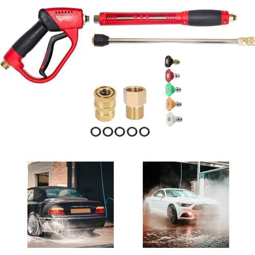 High Pressure Washer with Extension 5 Nozzles, M22 Mounting, 5000PSI