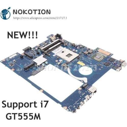 NOKOTION NEW Laptop Motherboard For Lenovo IdeaPad Y570 HM65 DDR3 GT555M GPU PIQY1 LA-6882P MAIN BOARD
