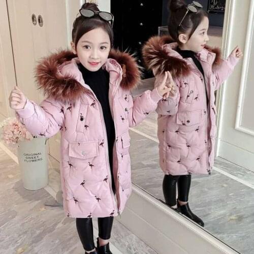 2020 Girls Down Jacket Russia Winter Clothing Kids Warm Thick Coat High Quality Windproof Coats For 4-13 Year Girl Outerwear