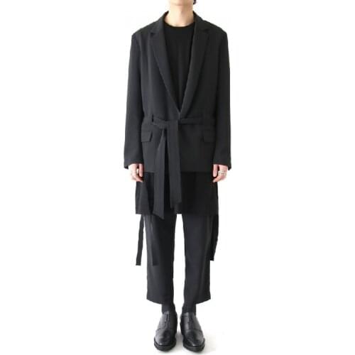 S-6XL!!Homemade mens suits loose suits style belt designer style