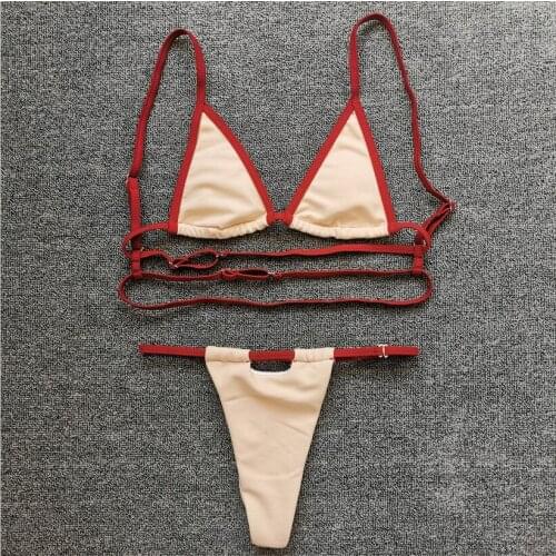 Sexy Micro Push Up Bikini Woman Swimsuit Mini Thong Bikinis Set Brazilian Swimwear String Beach Wear Women Swimming Bathing Suit