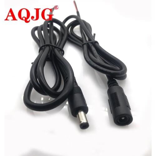 1m 5.5x2.1mm DC power female Male cable 12V Plug DC Female Adapter cable Plug Connector for CCTV Camera DC plug Female 5.5*2.1